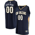 fanatics Pelicans Navy Custom Jersey