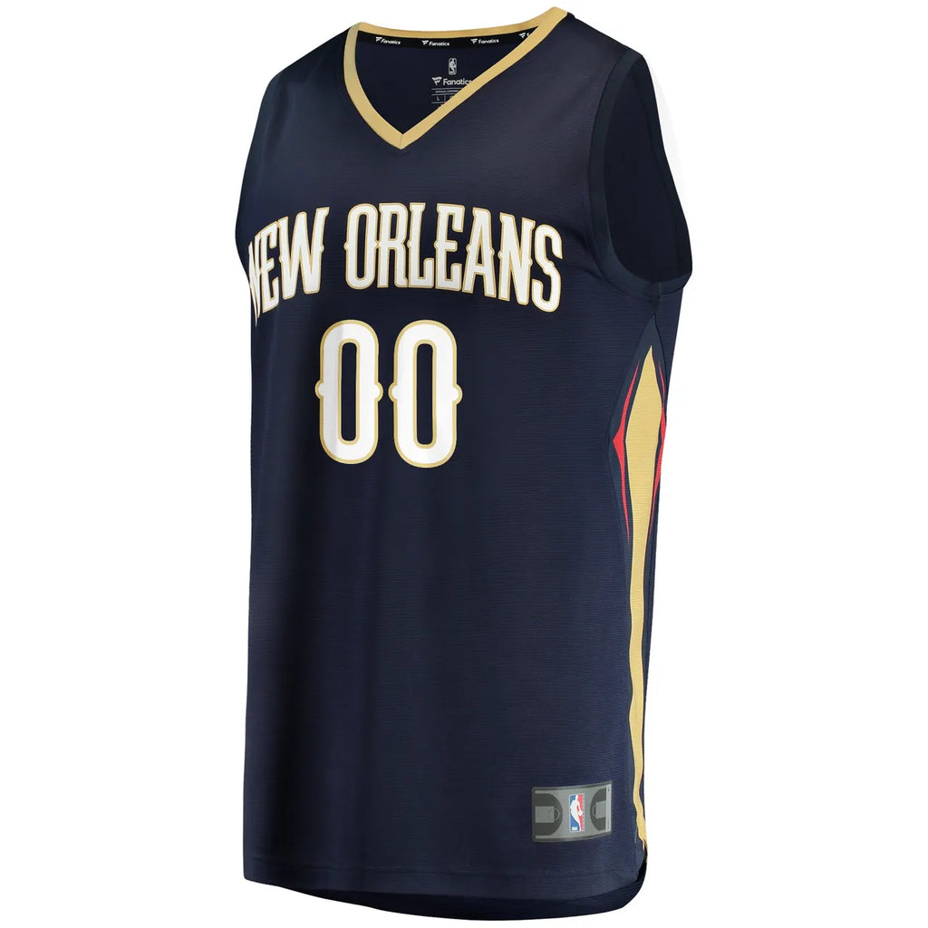 fanatics Pelicans Navy Custom Jersey - Hình 3