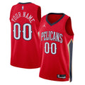custom Jordan Pelicans Red Jersey