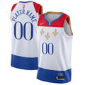 custom Nike Pelicans White Jersey