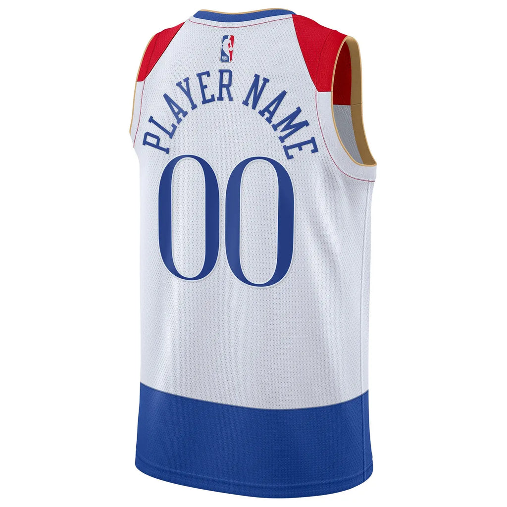 custom Nike Pelicans White Jersey - Hình 4