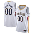 nike Pelicans White Custom Jersey