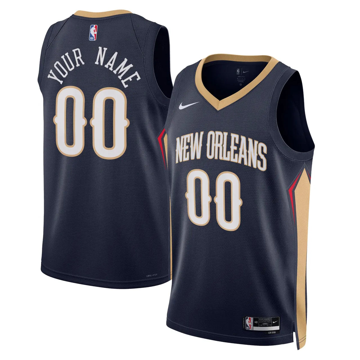 Pelicans Navy Jersey Custom