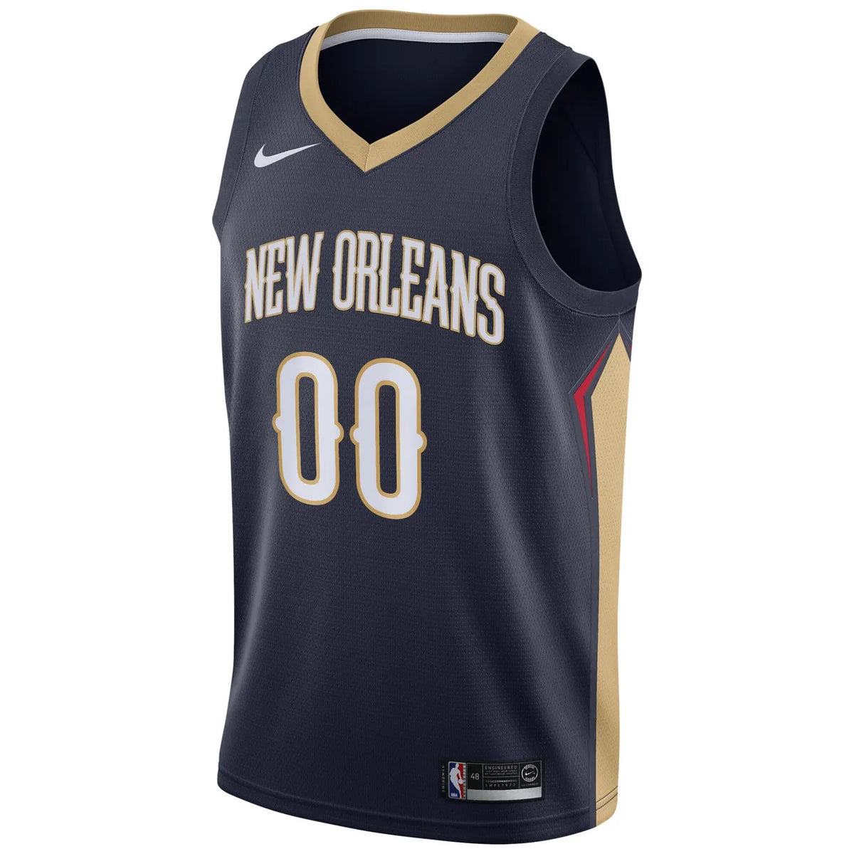 nike Pelicans Navy Custom Jersey - Hình 3