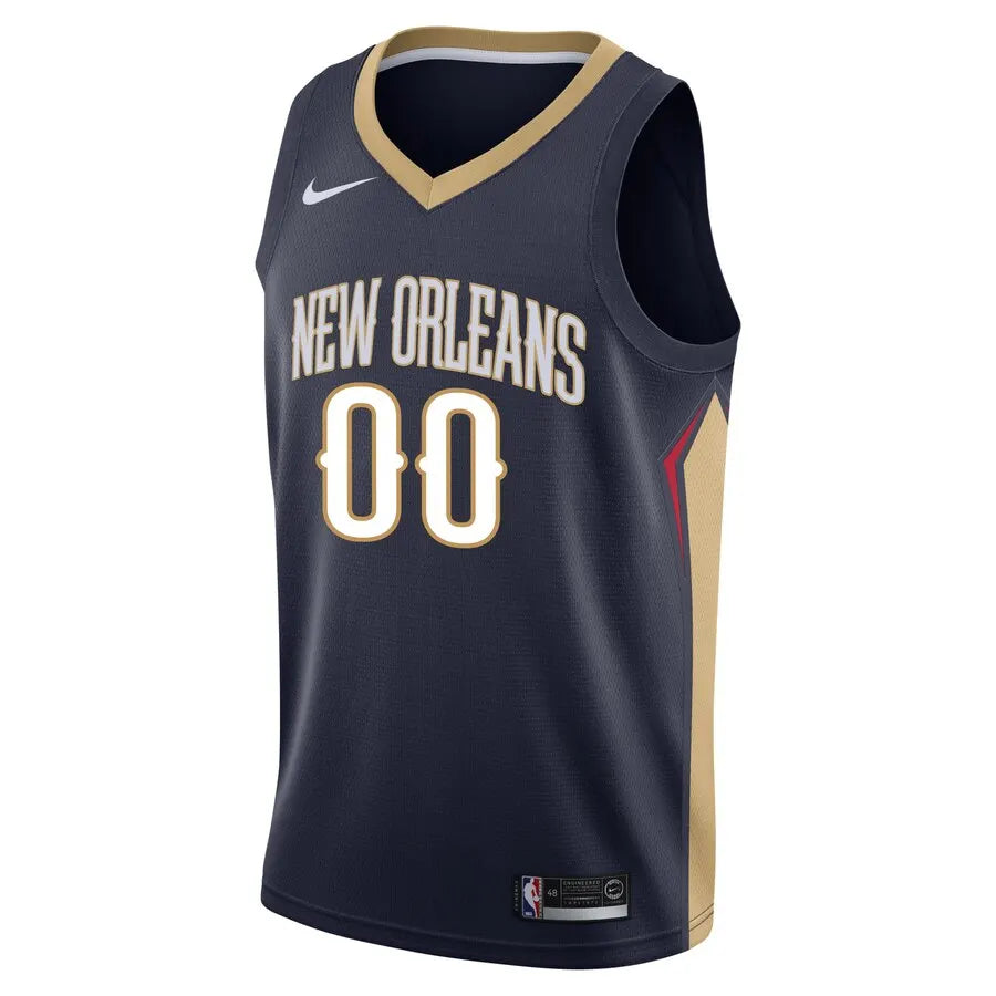 nike Pelicans Navy Custom Jersey - Hình 2