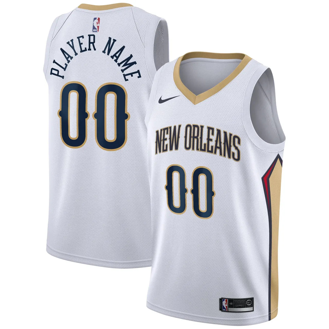 Nike Pelicans White Jersey - Hình 2