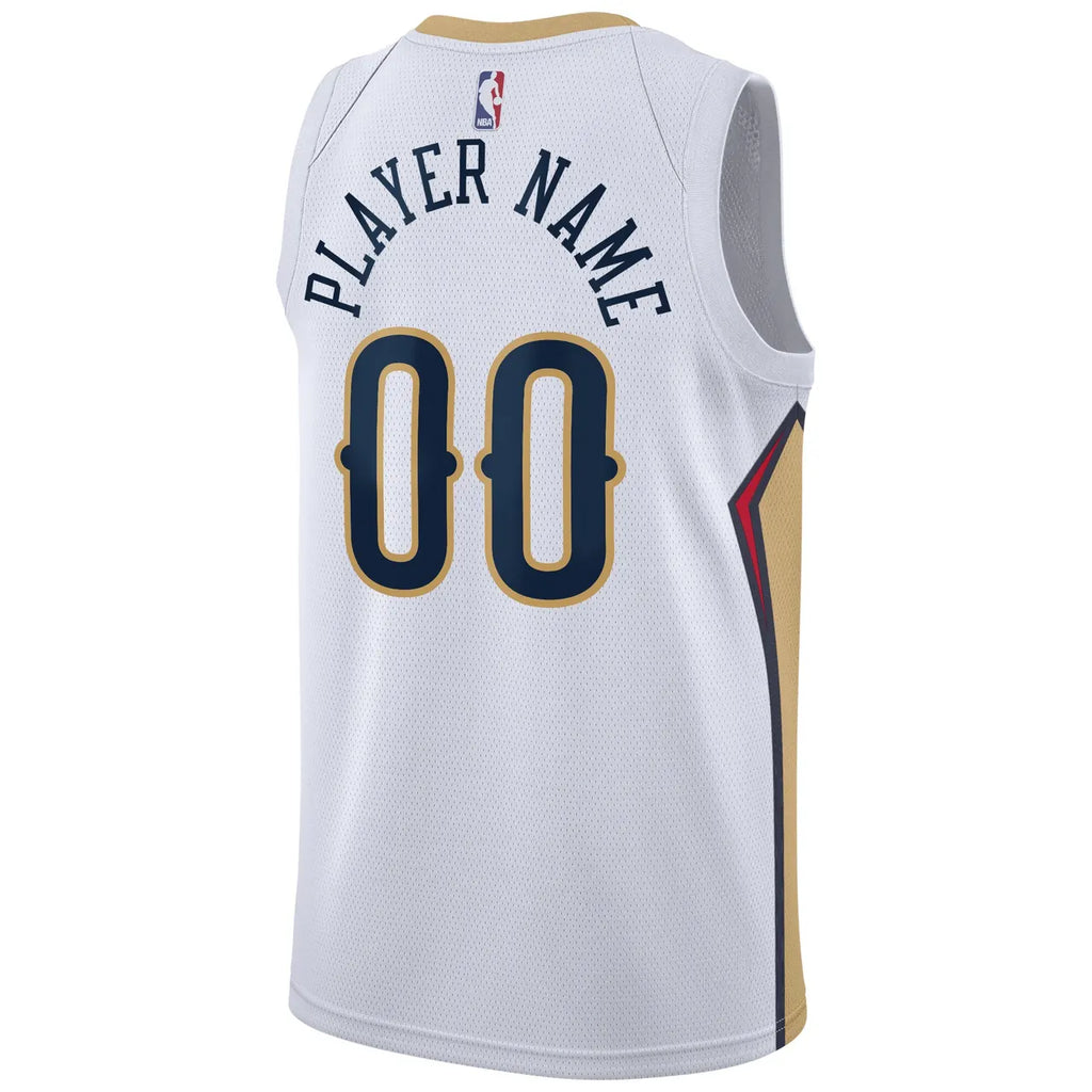 Nike Pelicans White Jersey - Hình 4