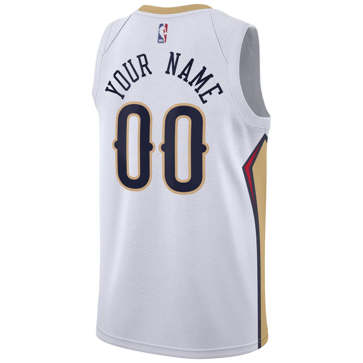 Nike Pelicans White Jersey - Hình 4