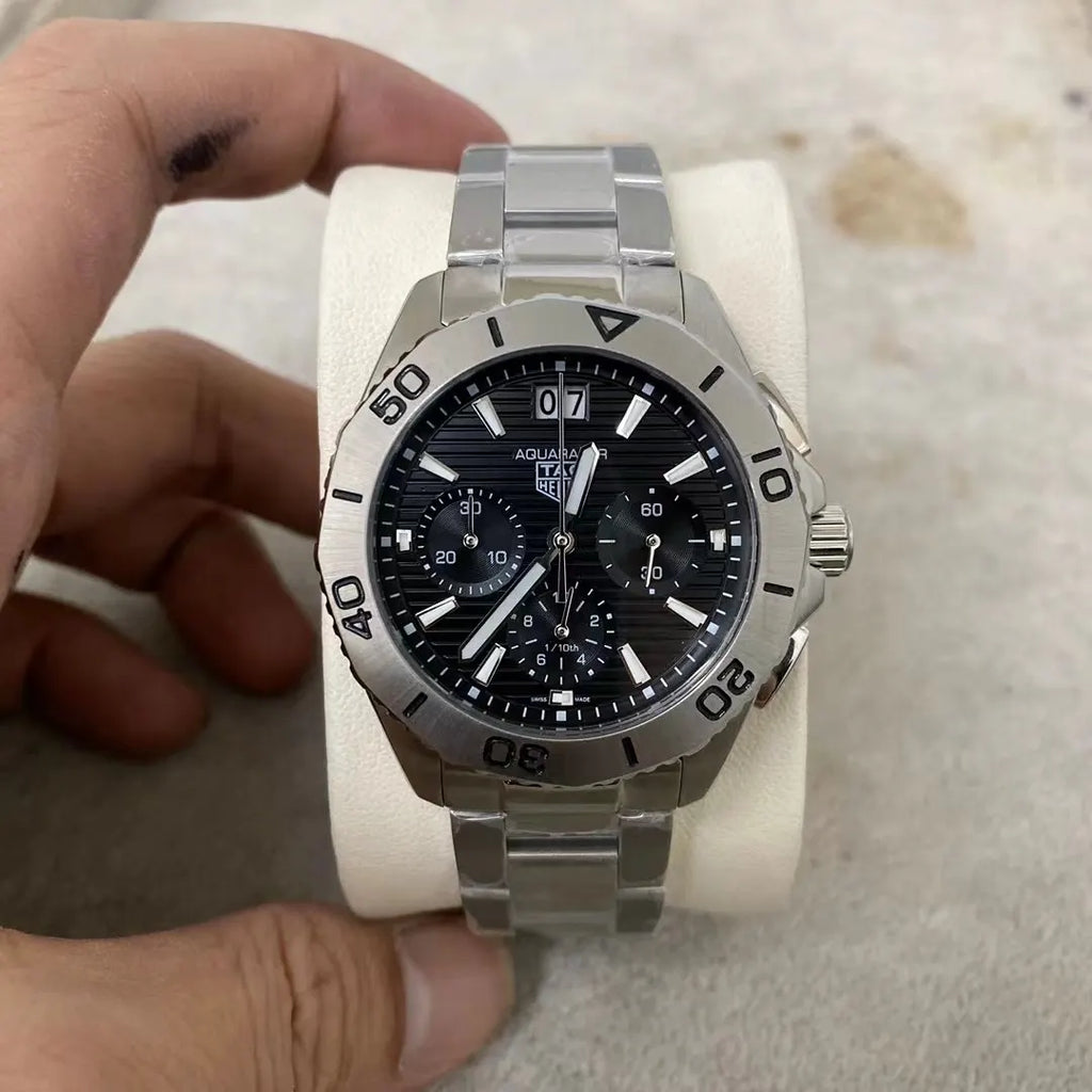 aquaracer Tag Heuer Black Chronograph