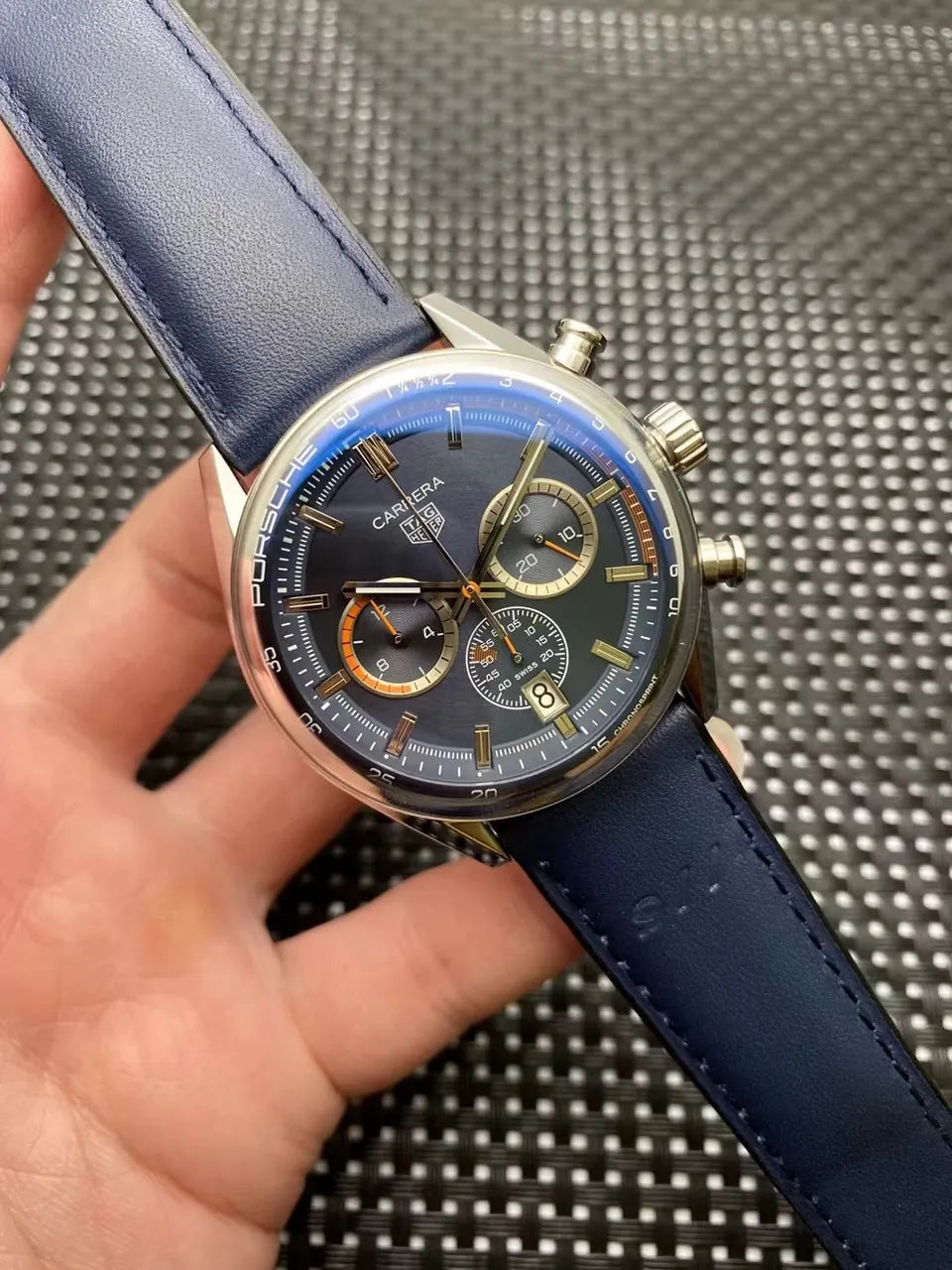 tag Carrera Porsche Blue - Hình 4