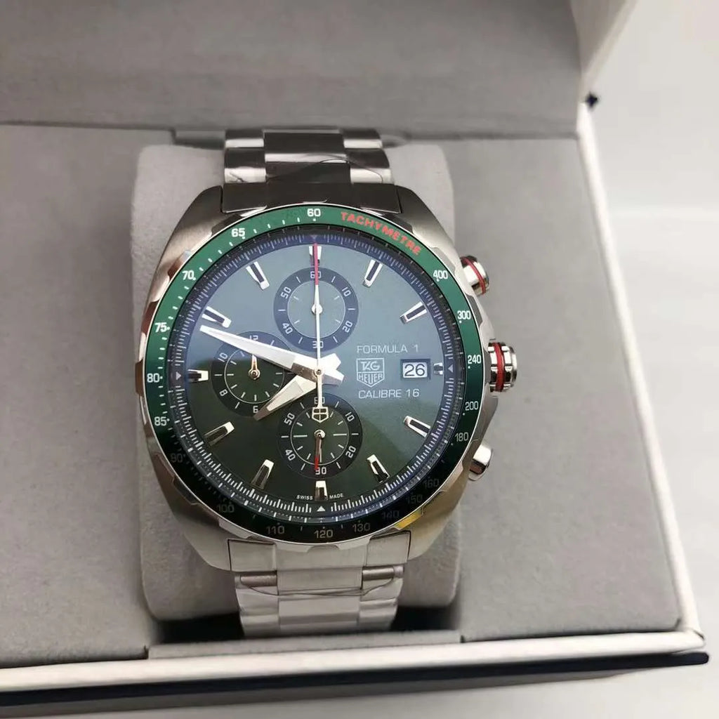TAG Heuer Green Steel Chronograph