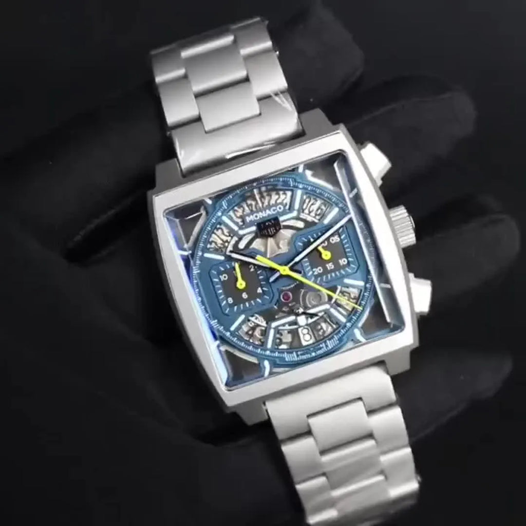 dial Tag Heuer Monaco Blue