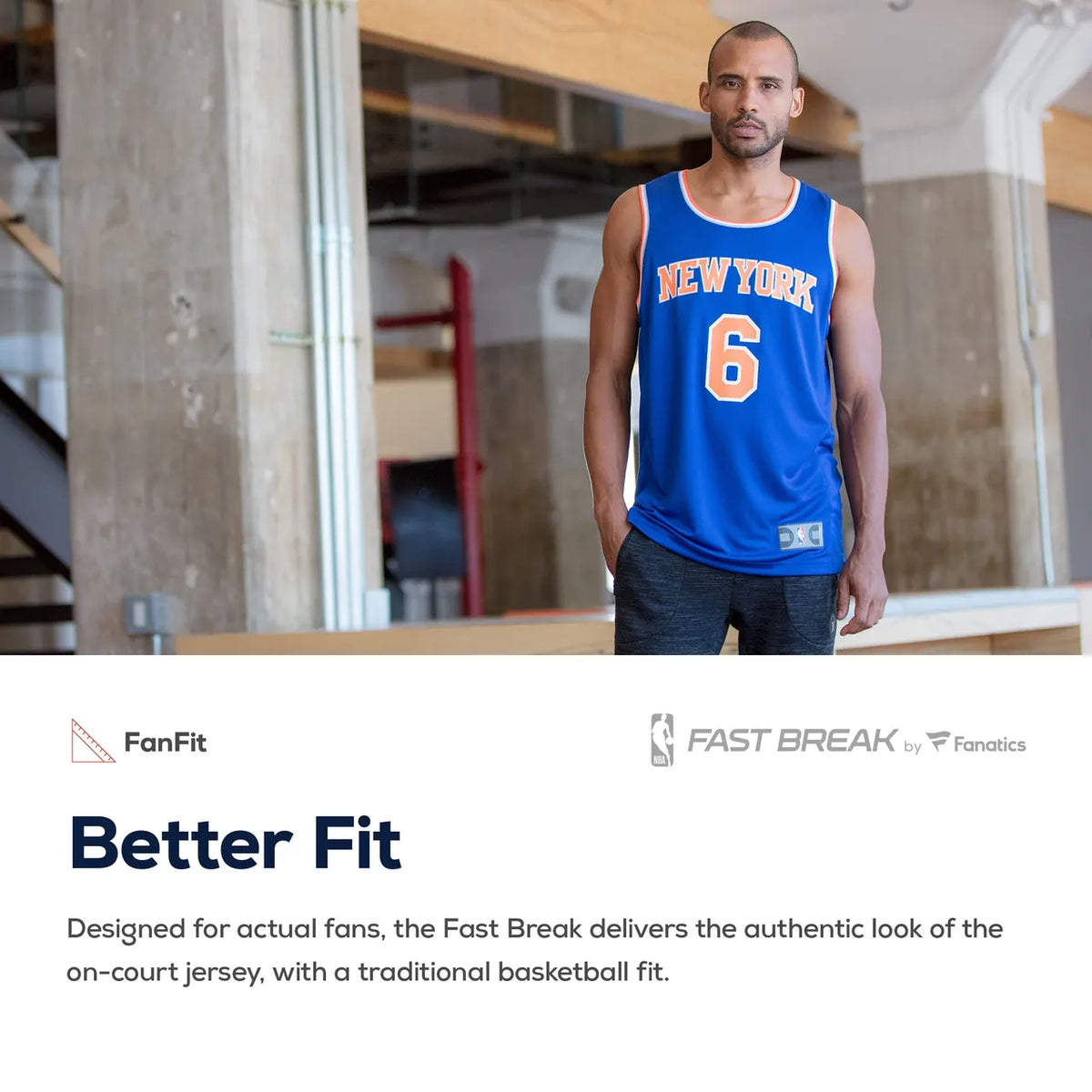 Fanatics Knicks Blue Jersey Custom - Hình 5