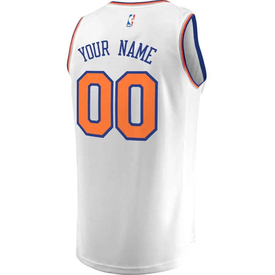 custom Fanatics Knicks White Jersey - Hình 3