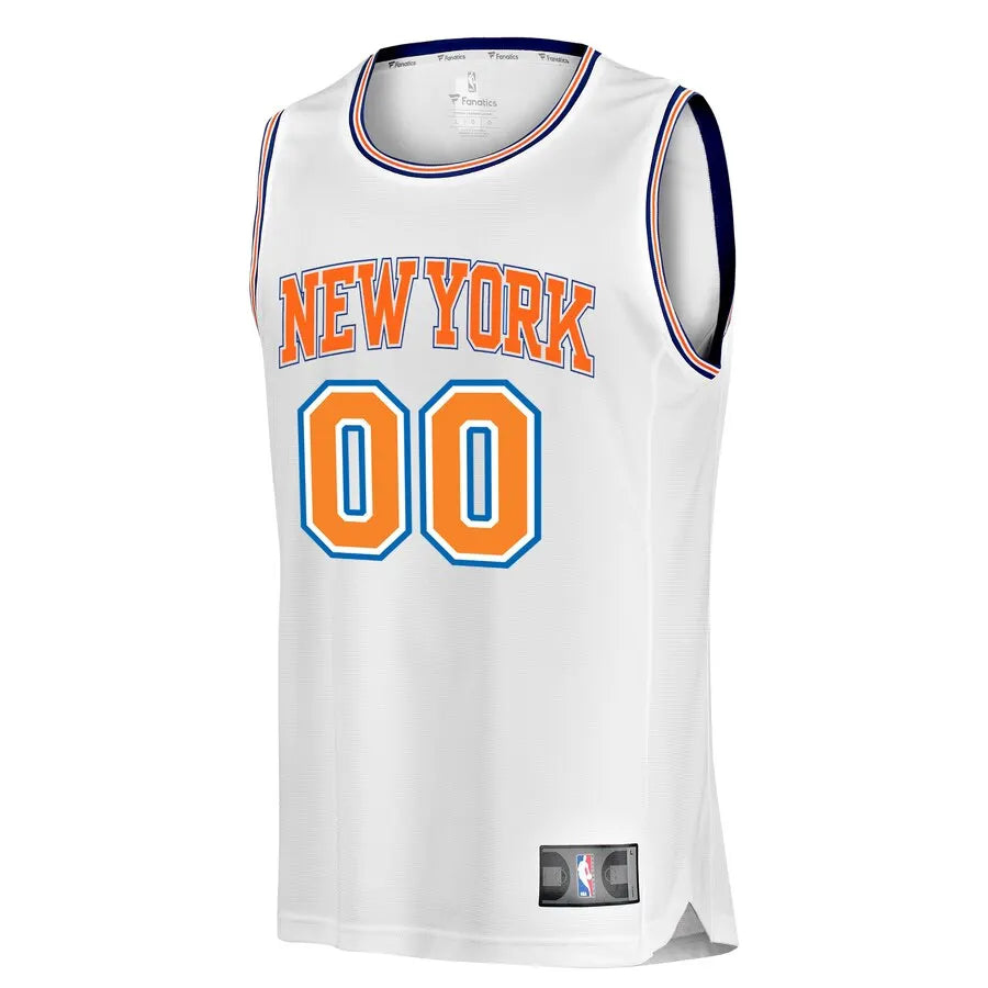 custom Fanatics Knicks White Jersey - Hình 2