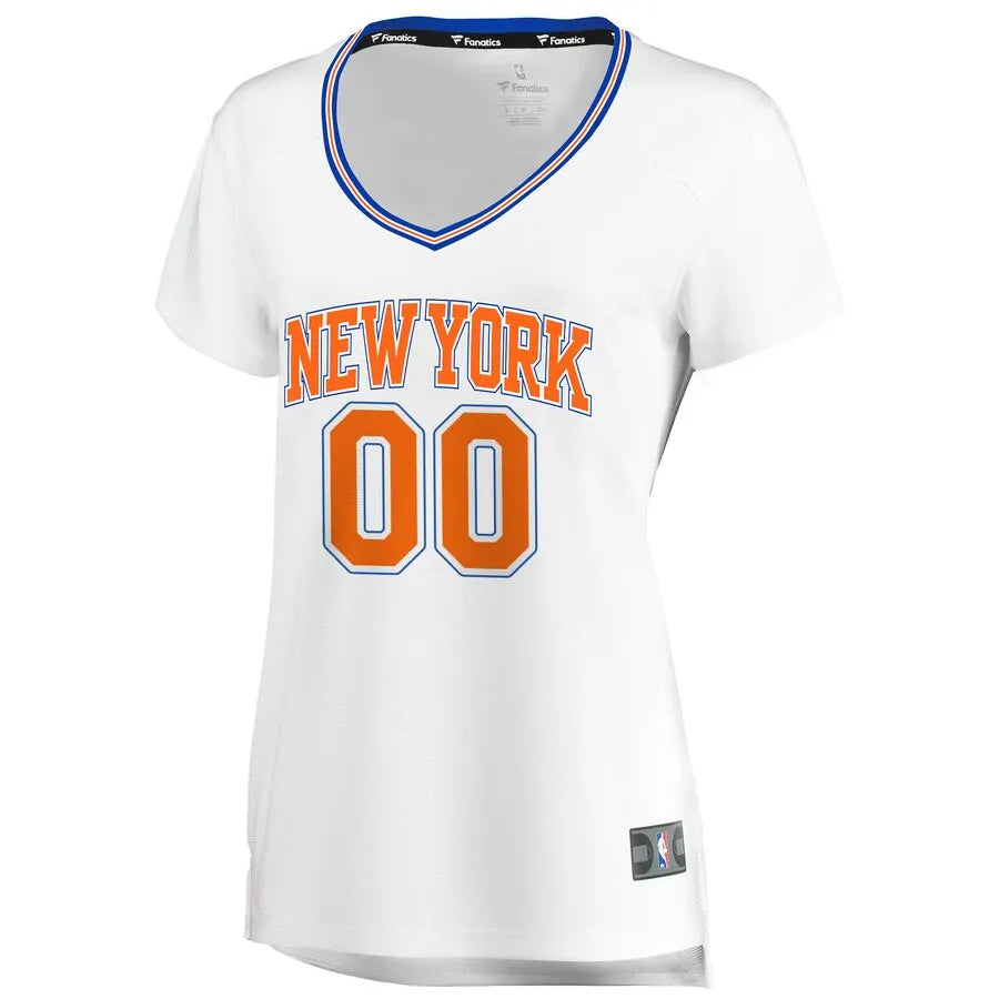 fanatics Knicks White Custom Jersey - Hình 2