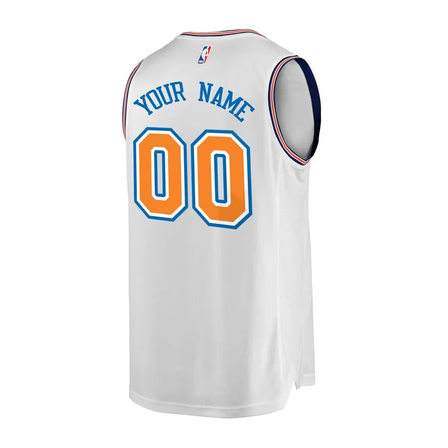 Fanatics Knicks White Jersey - Hình 3