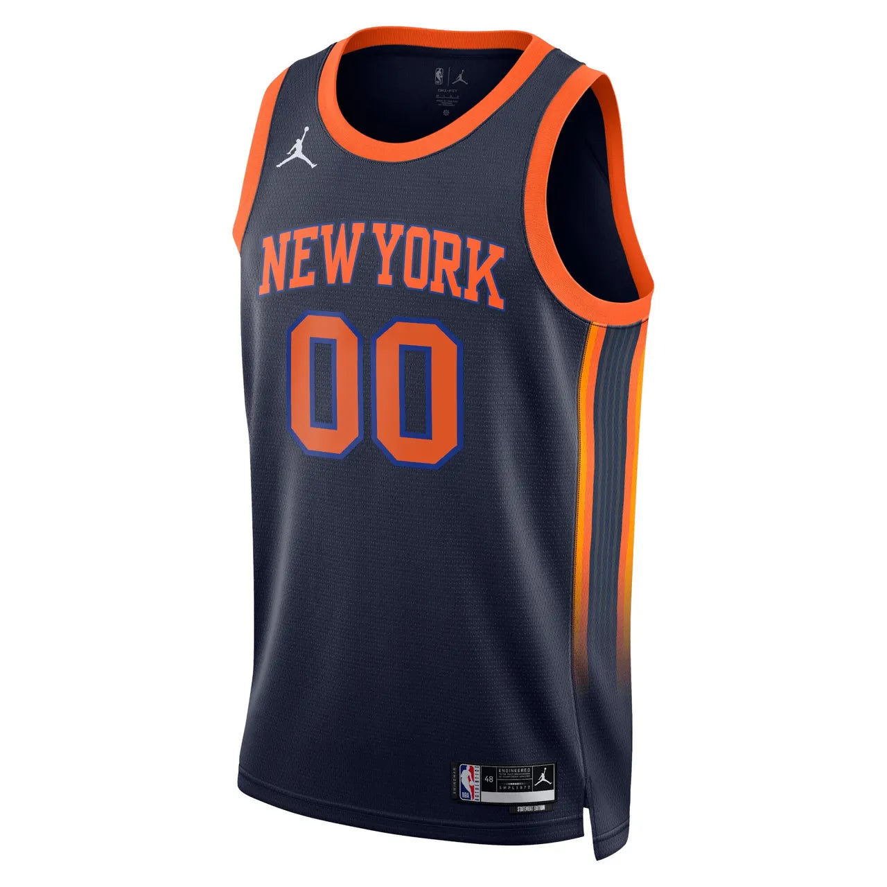 Knicks Navy Custom Jersey nike - Hình 3