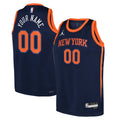 Knicks Navy Custom Jersey nike