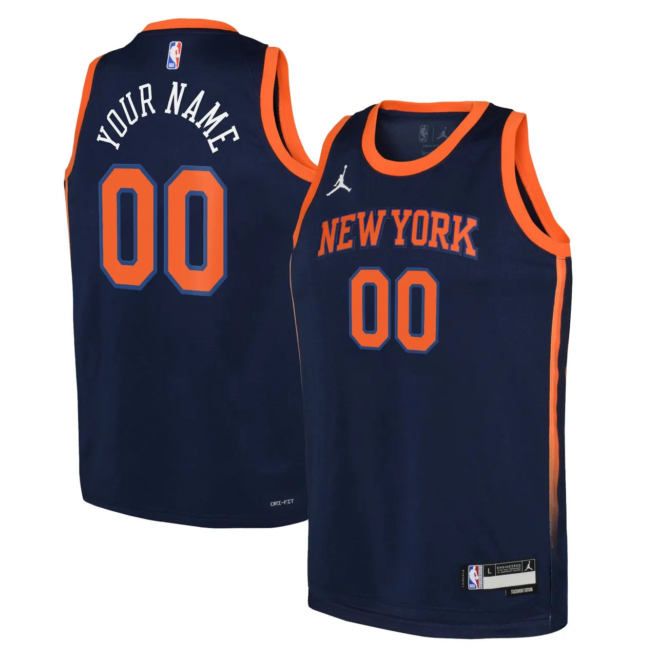 Knicks Navy Custom Jersey nike