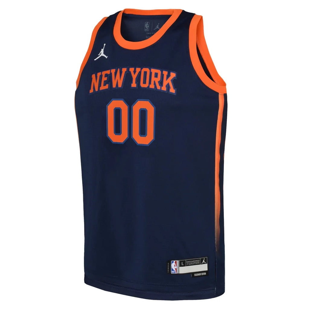 Knicks Navy Custom Jersey nike - Hình 2