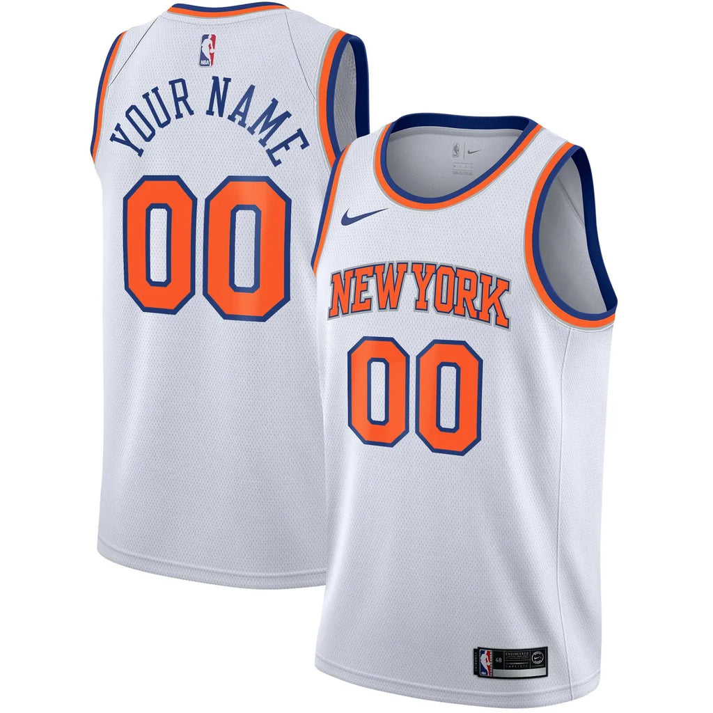 Nike Knicks White Jersey Custom
