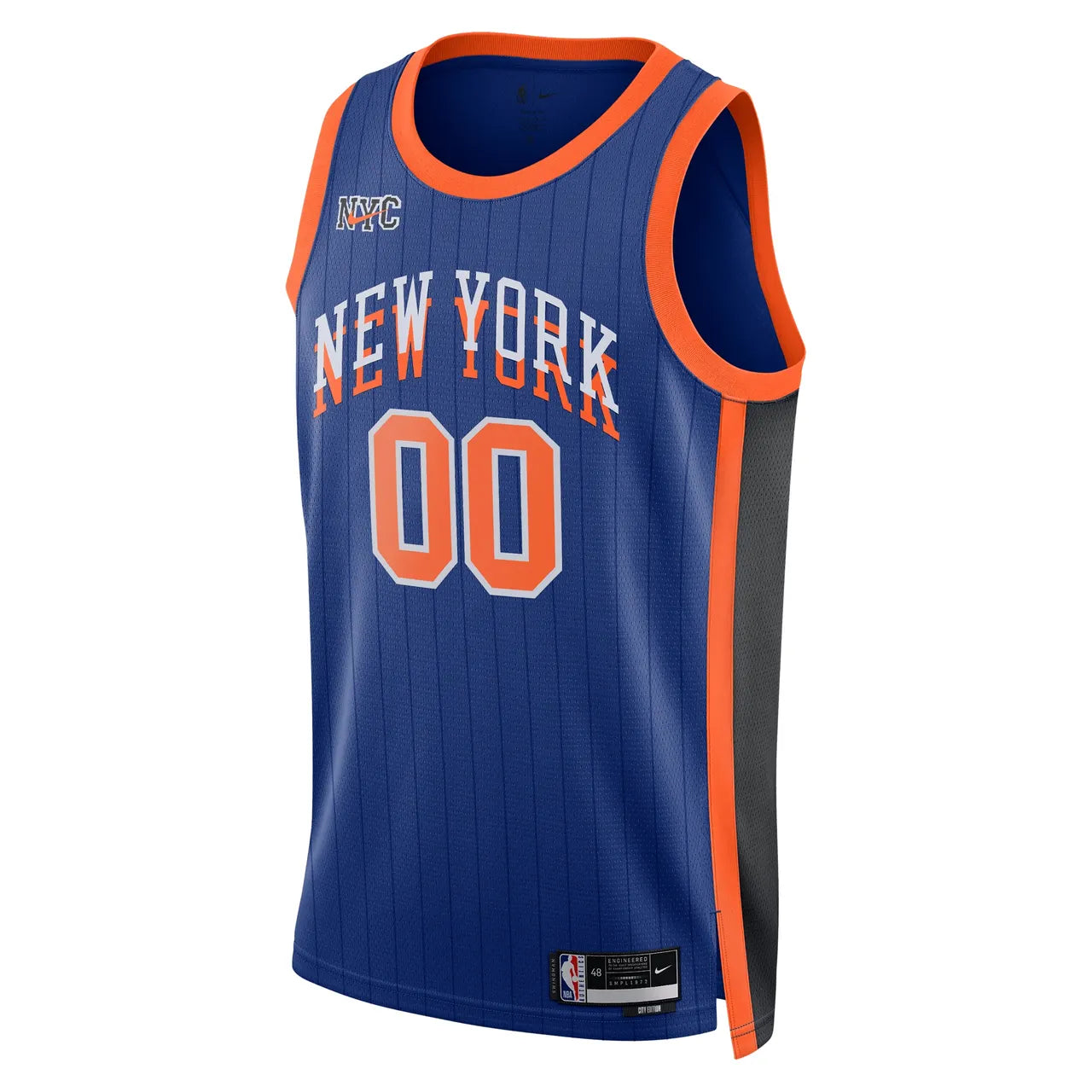 nike Knicks Blue Custom Jersey - Hình 2