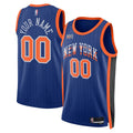 nike Knicks Blue Custom Jersey