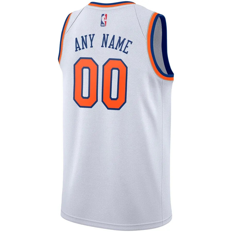 Nike Knicks White Jersey - Hình 2