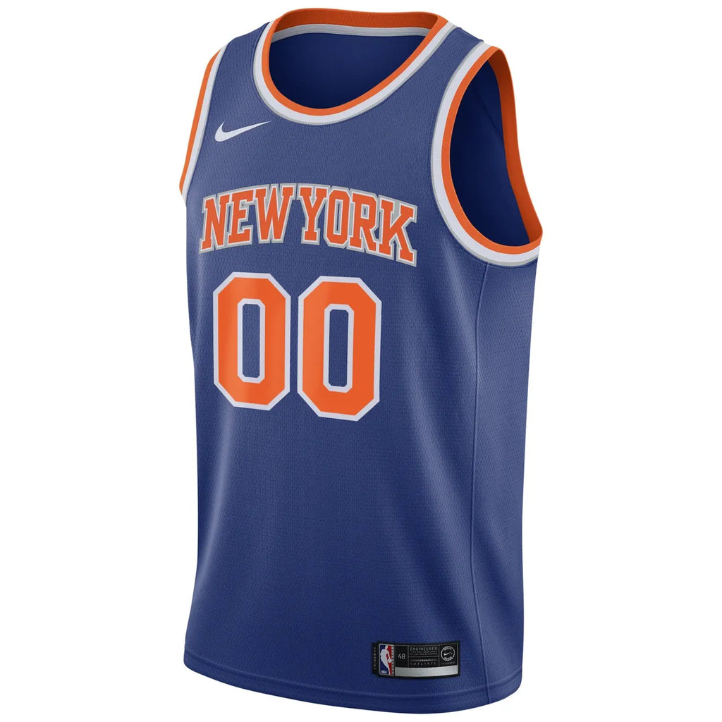 Nike Knicks Blue Jersey - Hình 2