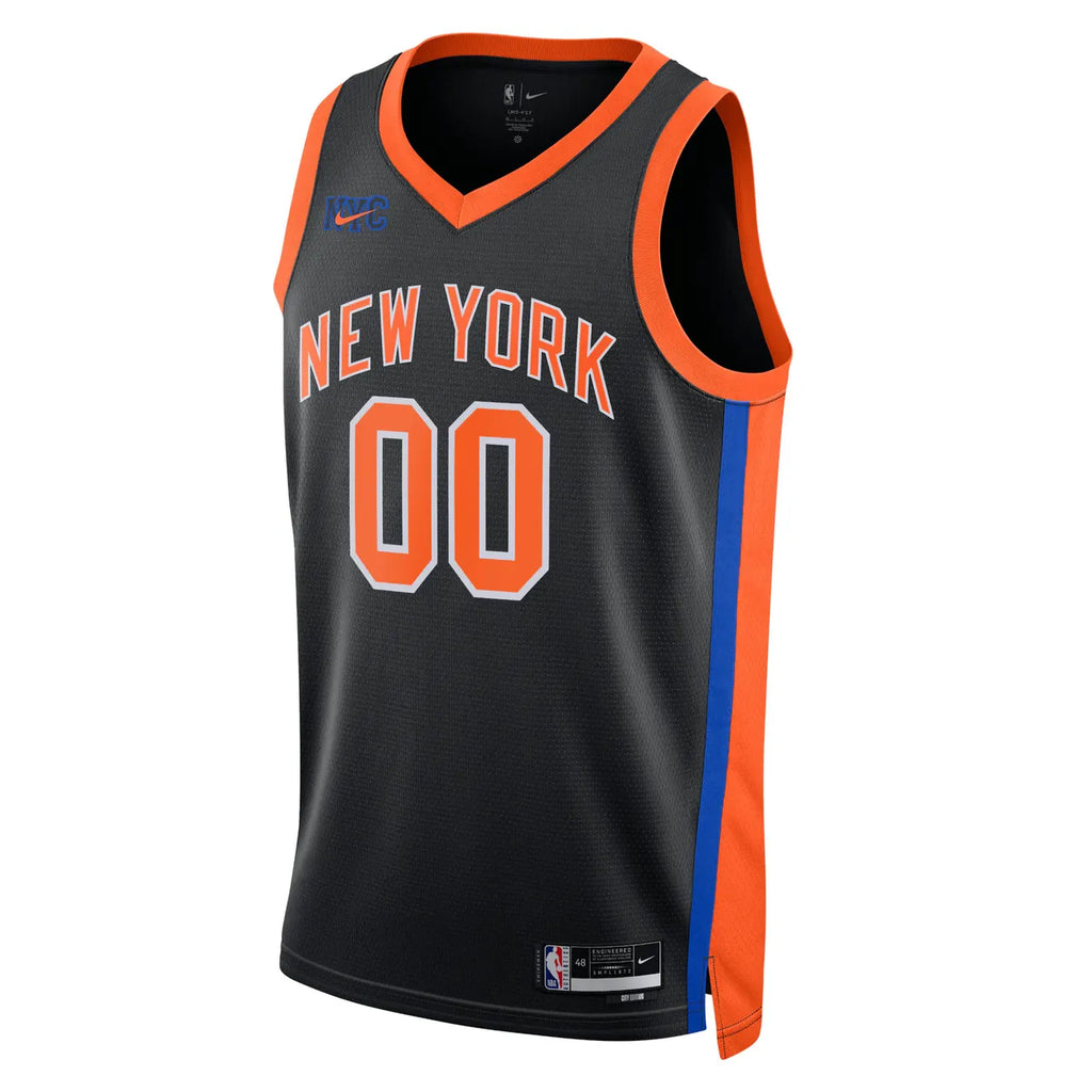Nike Knicks Black Jersey - Hình 3