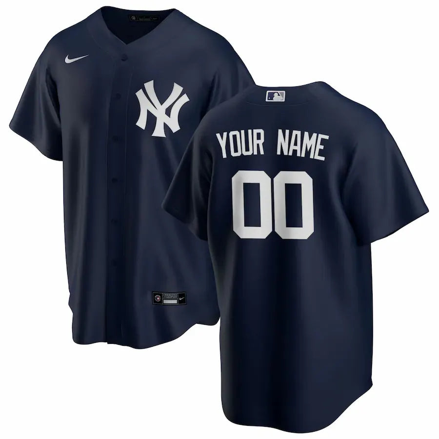 nike Yankees Navy Custom Jersey