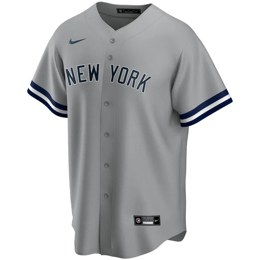 nike mlb Yankees Gray Custom Jersey - Hình 2