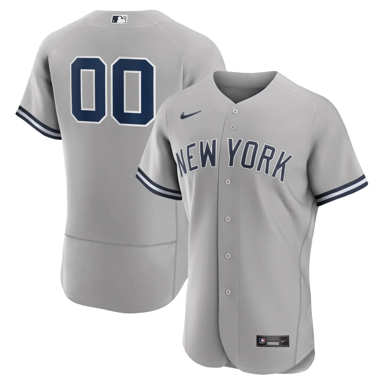 Yankees Gray Road Jersey nike authentic