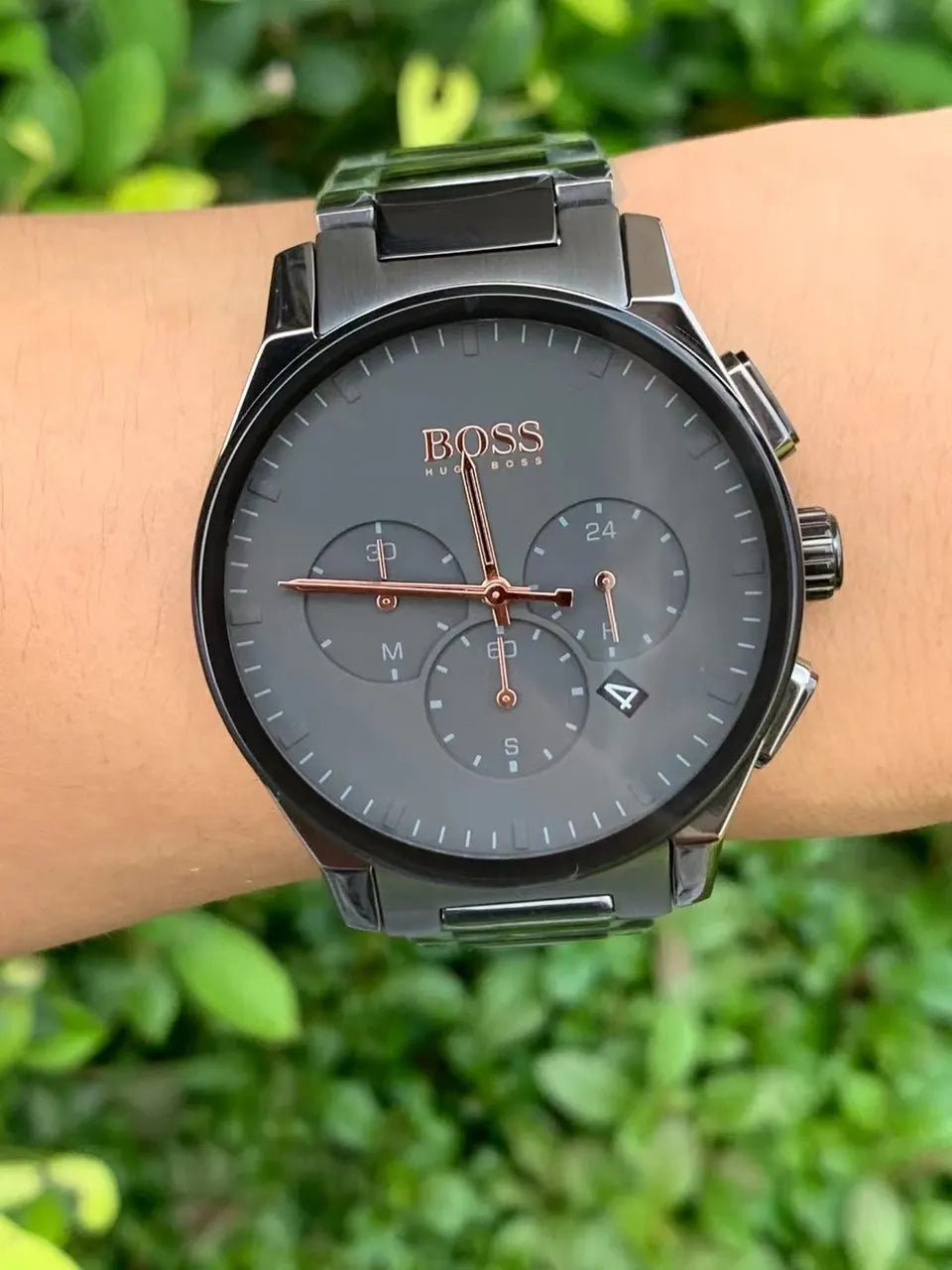 BOSS Gray Dial Steel Bracelet