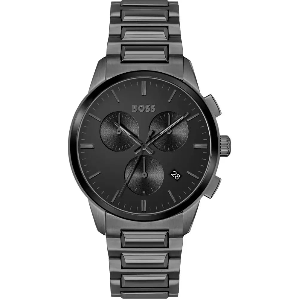 steel Hugo Boss All Black Chronograph