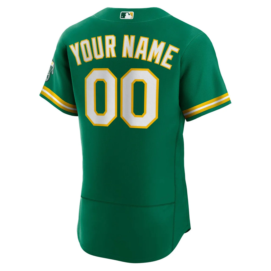 Oakland Athletics Green Custom Jersey - Hình 4