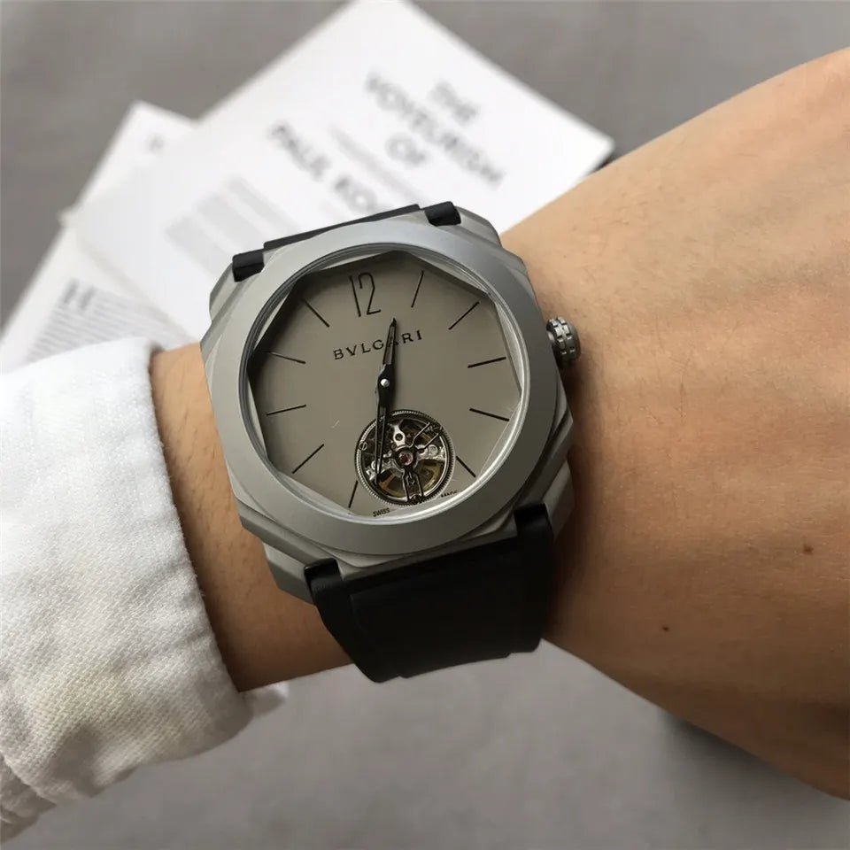 Bulgari Titanium Skeleton Watch - Hình 2