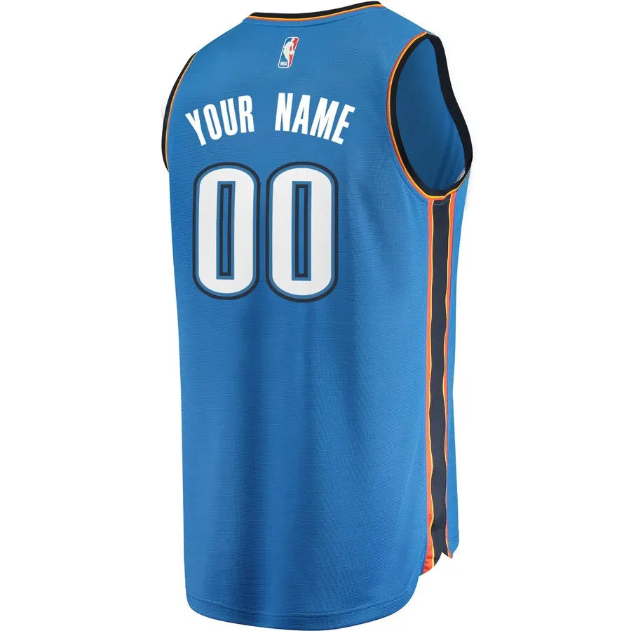 OKC Blue Custom Jersey - Hình 3