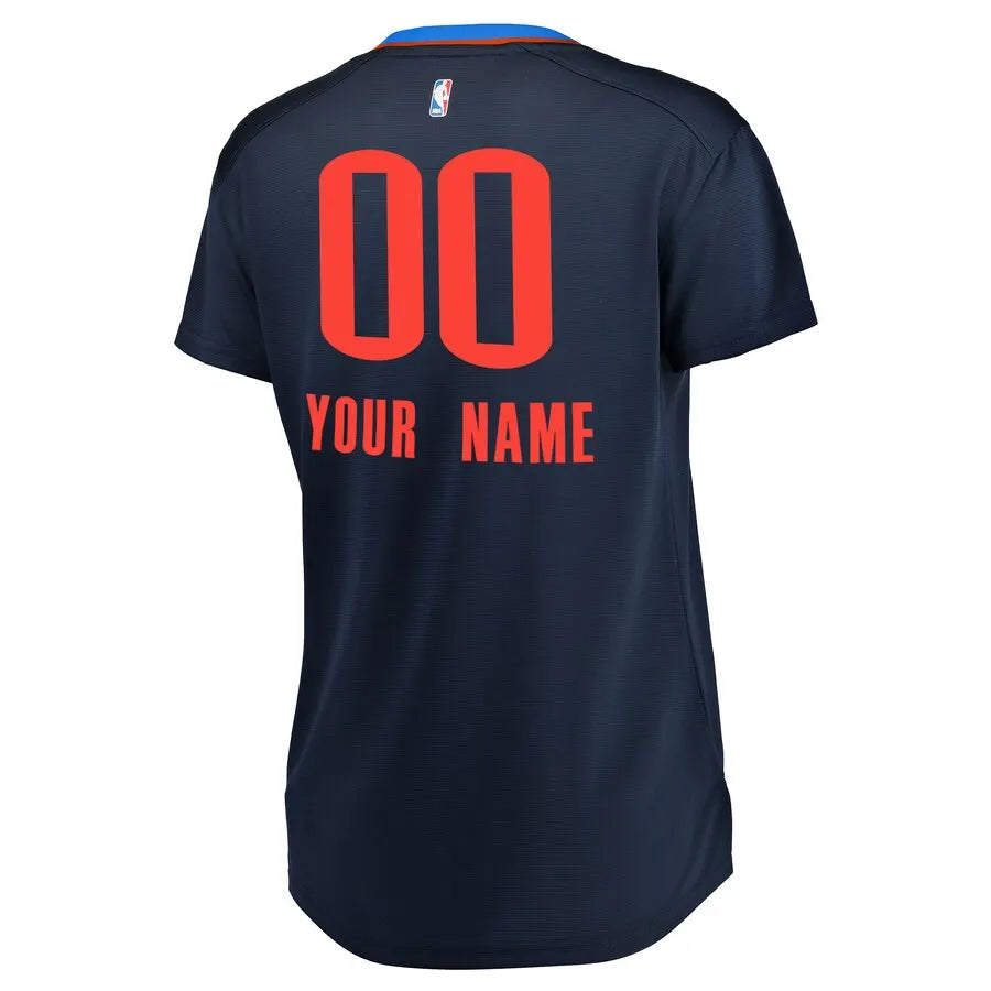 fanatics OKC Thunder Navy Custom Jersey - Hình 3