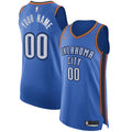 Oklahoma City Thunder Blue Custom Jersey