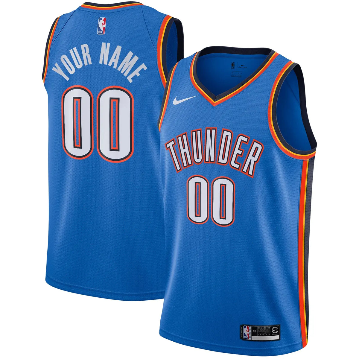 nike Thunder Blue Custom Jersey - Hình 2