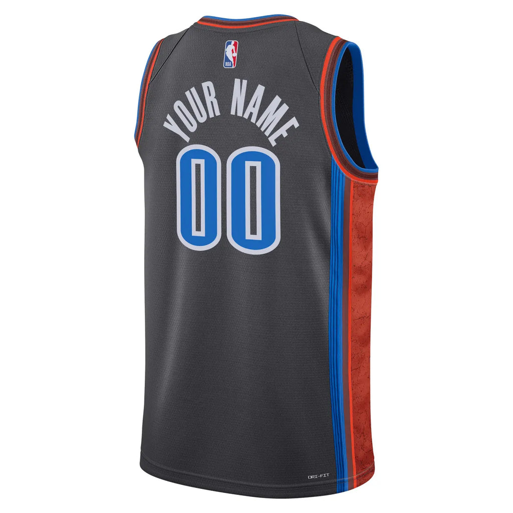 Thunder Gray Custom Jersey - Hình 4