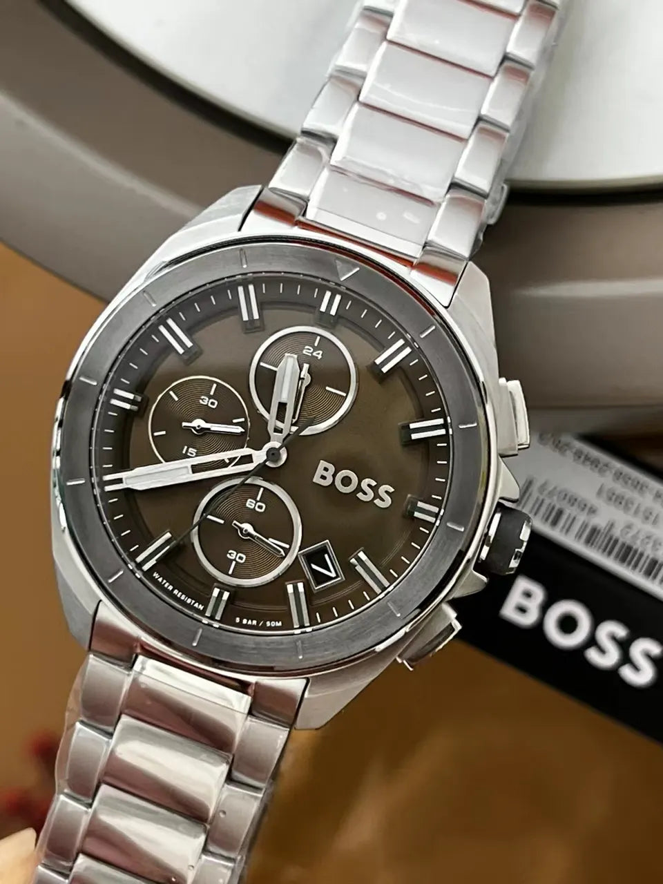 BOSS Olive Green Chronograph - Hình 6