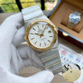 Omega Gold Bezel Silver Steel
