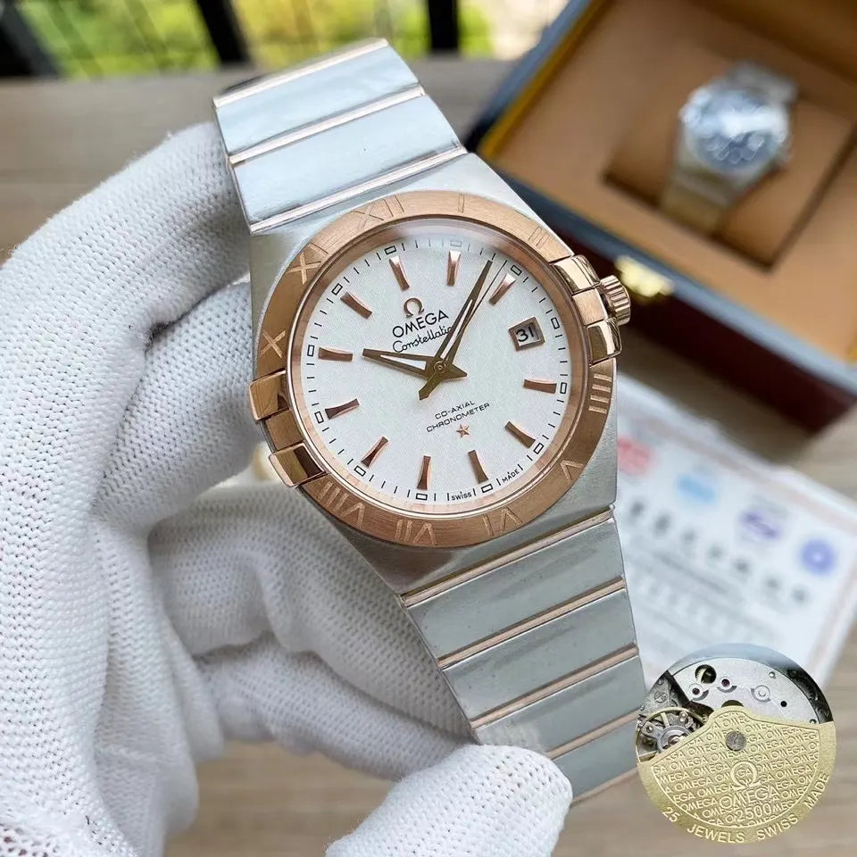 constellation Omega Two-Tone Steel Watch