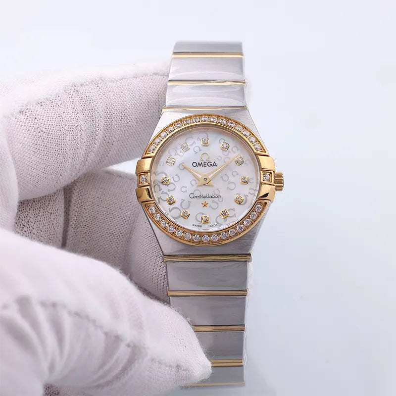 Omega Two-Tone Diamond Silver