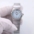 Omega Light Blue Diamond Bezel