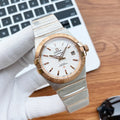 steel Omega Constellation Rose Gold