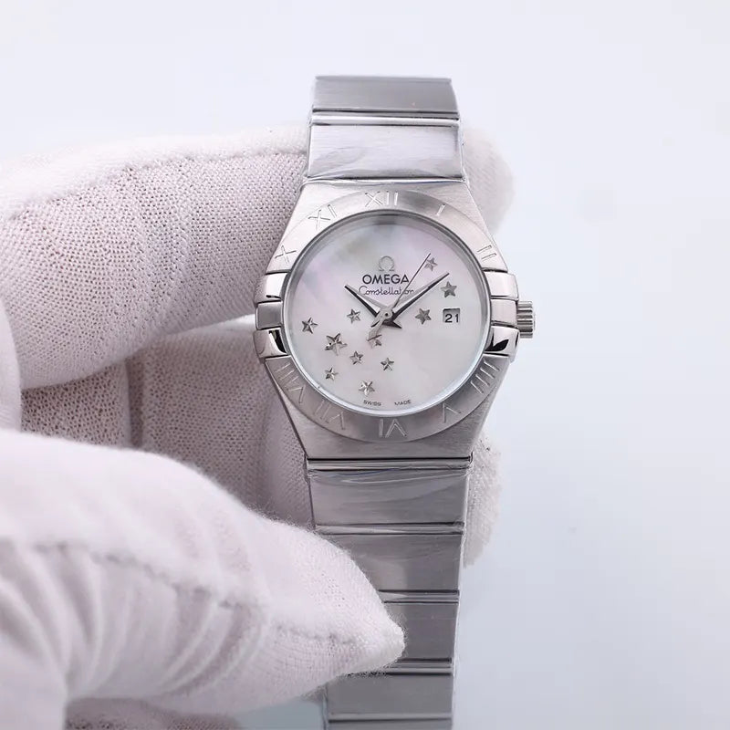 Omega Star Dial Steel Women's